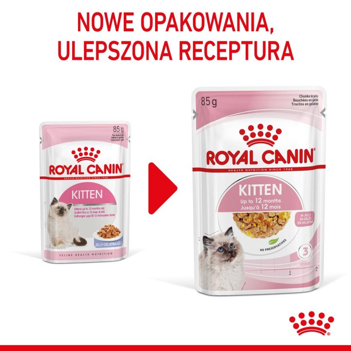 Royal Canin FHN Kitten Instinctive in jelly - wet food for kittens - 12x85g