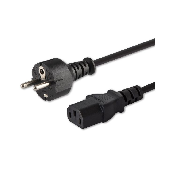 SAVIO 1.8 m Schuko (M) power cable – IEC C13 1.8m CL-138