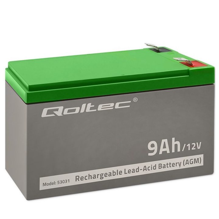 Qoltec 53031 AGM battery | 12V | 9Ah