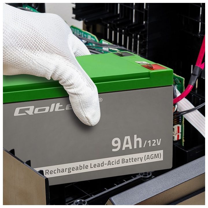 Qoltec 53031 AGM battery | 12V | 9Ah