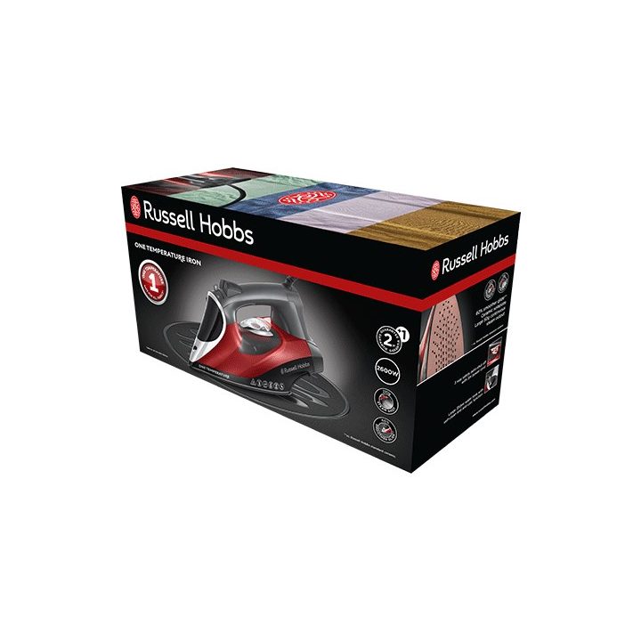 Russell Hobbs 25090-56 iron Dry & Steam iron Ceramic soleplate 2600 W Black Grey Red