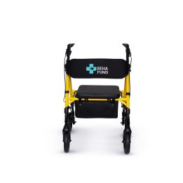 Four-wheel Rehabilitation Walker Marsylia Yellow RF-617/Ż REHAFUND