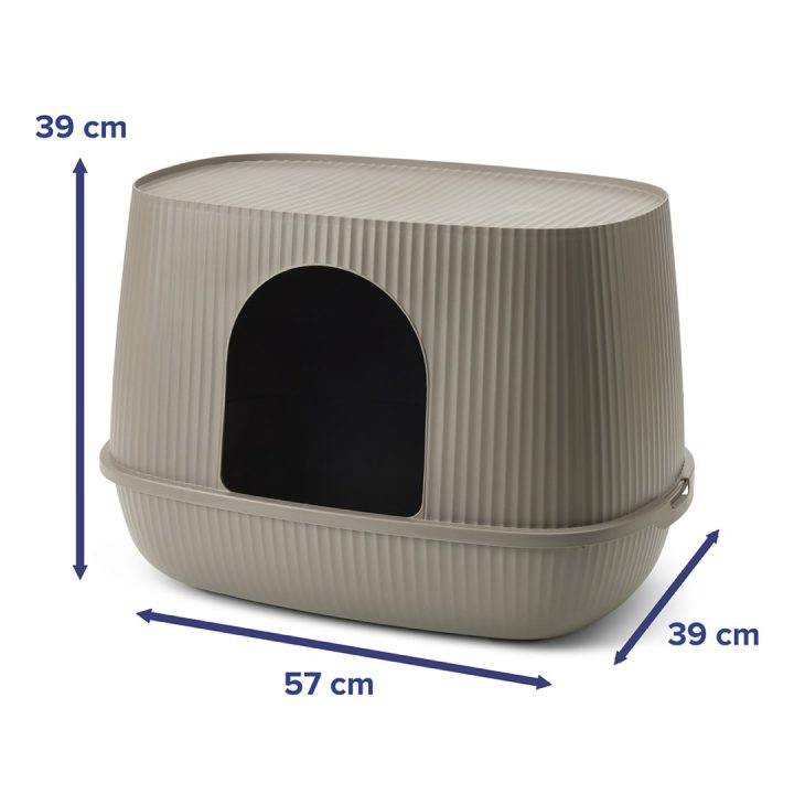 SAVIC Moona Grey - cat litter box - 57x39x39cm