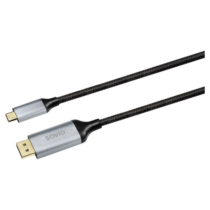 Savio CL-208 USB cable USB 3.2 Gen 1 (3.1 Gen 1) 2 m USB C Black Grey