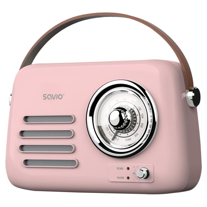 SAVIO RS-03 Portable radio pink