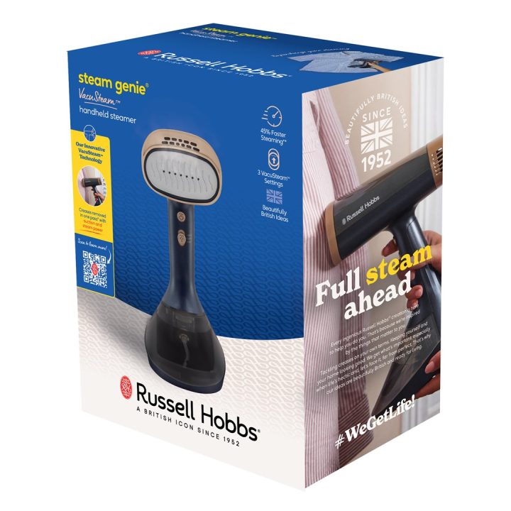 Russell Hobbs 28550-56 garment steamer Handheld garment steamer 0.2 L 1400 W Blue Gold