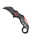 SCK Steel Claw Knives Karambit K29 knife black and red