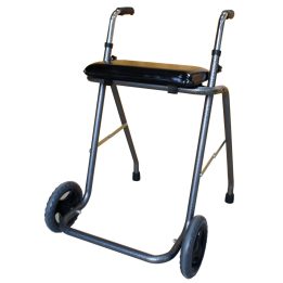 Two-Wheel Walking Aid with Seat RF-651/CZA REHAFUND Black
