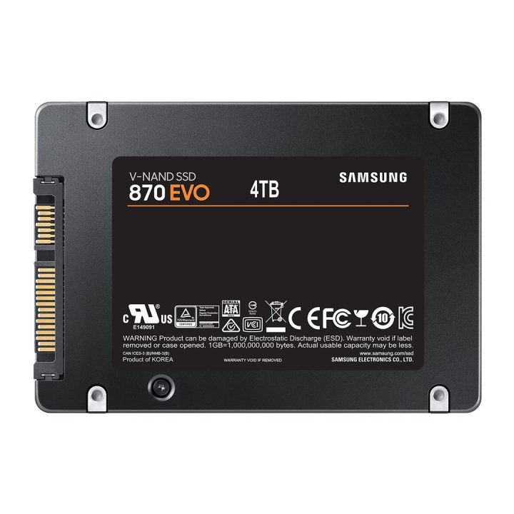 Samsung 870 EVO 4 TB 2.5 Serial ATA III V-NAND MLC