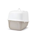 SAVIC Nestor Jumbo White - Coffee - covered cat litter box - 66.5x48.5x46.5 cm - 1 pc.