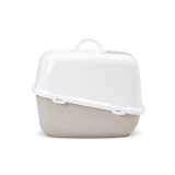 SAVIC Nestor Jumbo White - Coffee - covered cat litter box - 66.5x48.5x46.5 cm - 1 pc.