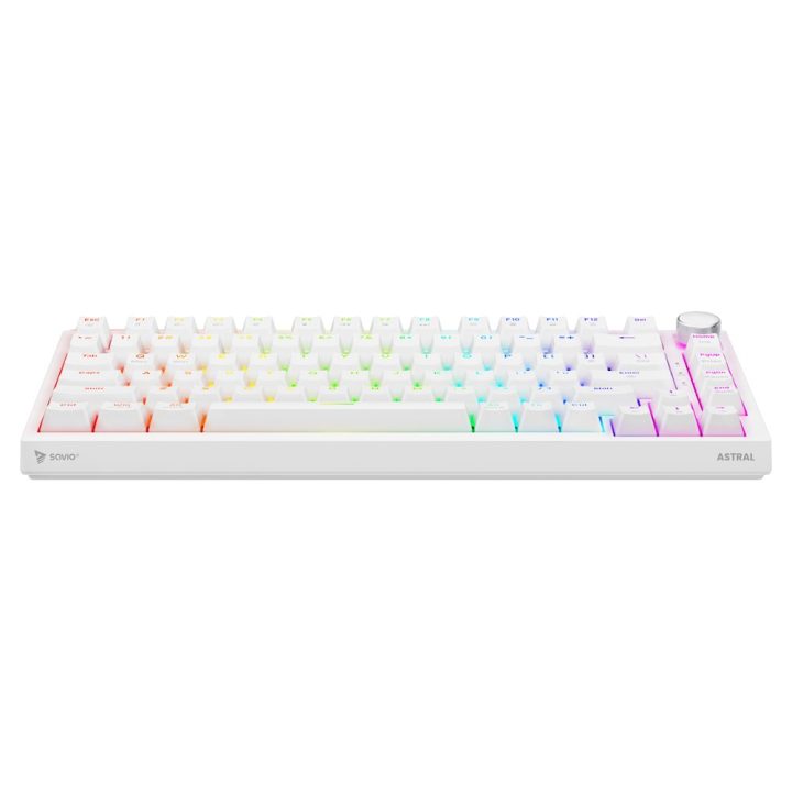 Savio ASTRAL WHITE JADE keyboard Gaming USB QWERTY US International