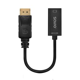 Adapter Savio DisplayPort (M) v1.2 - HDMI A (F) v1.4 4K AK-62