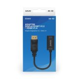 Adapter Savio DisplayPort (M) v1.2 - HDMI A (F) v1.4 4K AK-62