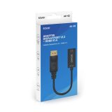 Adapter Savio DisplayPort (M) v1.2 - HDMI A (F) v1.4 4K AK-62