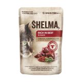 SHELMA Rich in chicken turkey beef and duck - wet cat food - 4x85g
