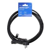 SAVIO CL-146 Power cable Schuko IEC C13 3 m Black