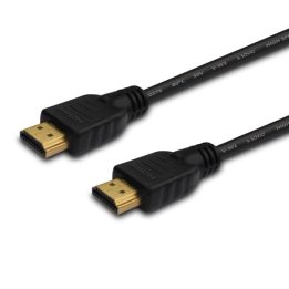 SAVIO CL-196 HDMI cable 3 m black gold-plated connectors v2.0 high speed ethernet/3D