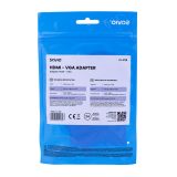 Savio CL-27B video cable adapter 0.1 m HDMI Type A (Standard) VGA (D-Sub) White