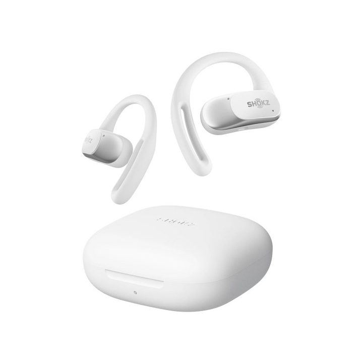SHOKZ OpenFit Air Headset Wireless Ear-hook Calls/Music/Sport/Everyday Bluetooth White
