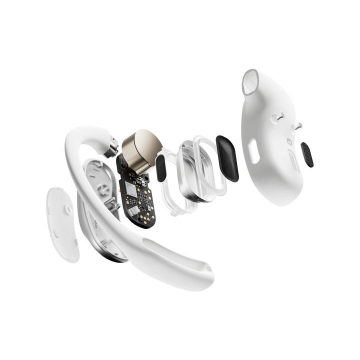 SHOKZ OpenFit Air Headset Wireless Ear-hook Calls/Music/Sport/Everyday Bluetooth White