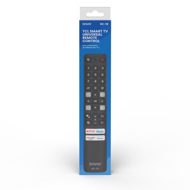 Savio RC-15 universal /replacement for TCL SMART TV remote control IR Wireless Press buttons
