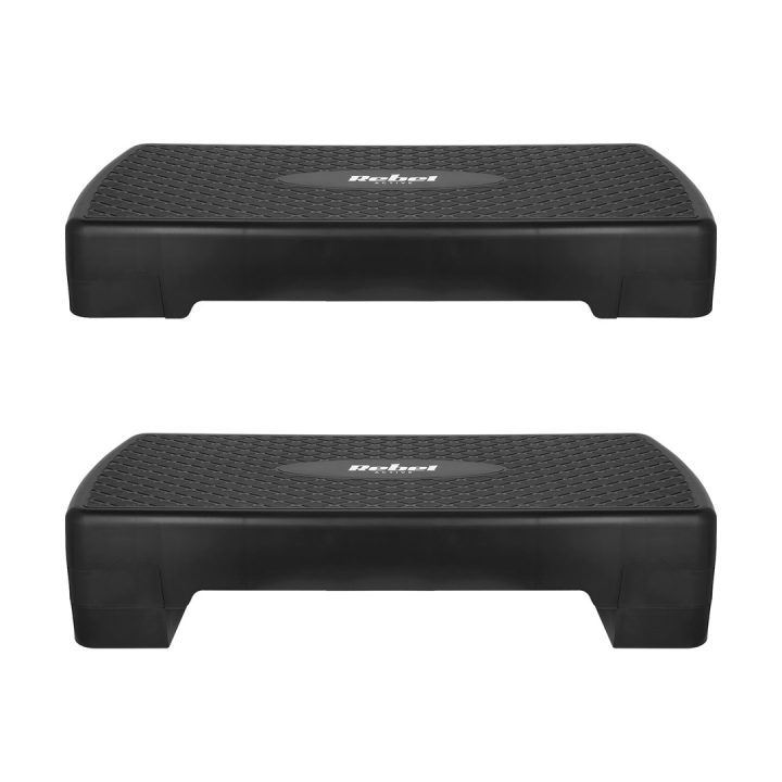 REBEL ACTIVE Fitness Step 2 Levels Black