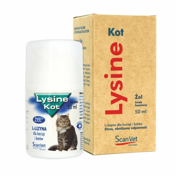 SCANVET Lysine - dietary supplements for cats - 50ml