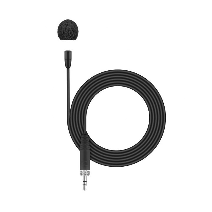 Sennheiser MKE Essential Omni Black - miniature lavalier microphone with 3.5 mm jack connector (black)