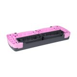 REBEL ACTIVE Step for aerobics and fitness exercises 3 levels gray-purple