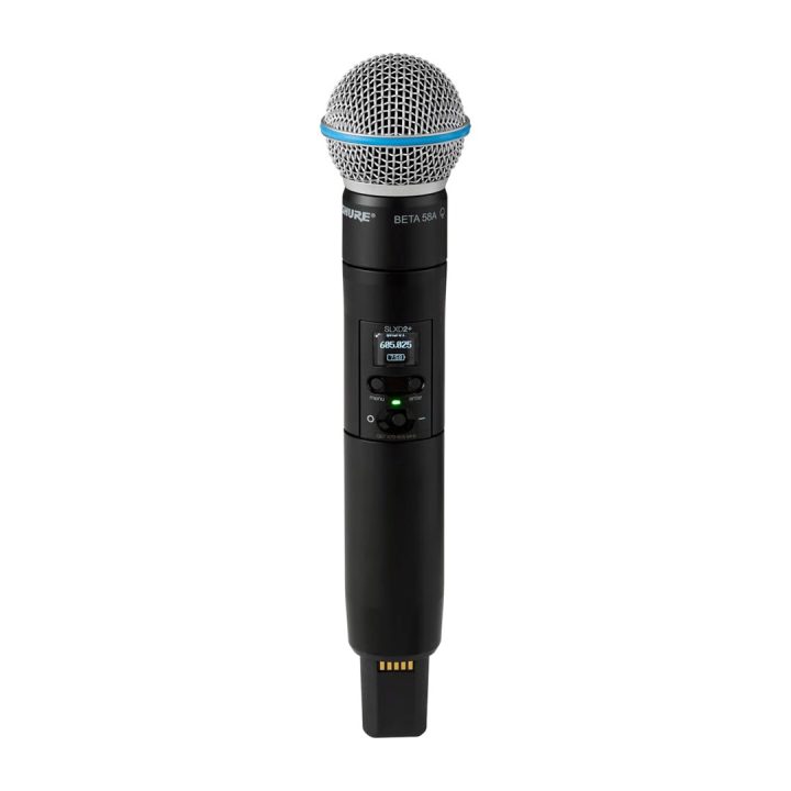 Shure SLXD24D+E/B58-G65 - dual digital wireless system with two transmitters/handheld microphones (470 - 606 MHz)