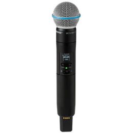 Shure SLXD2+/B58 -G65 - handheld transmitter with an Beta® 58A capsule (470–606 MHz)