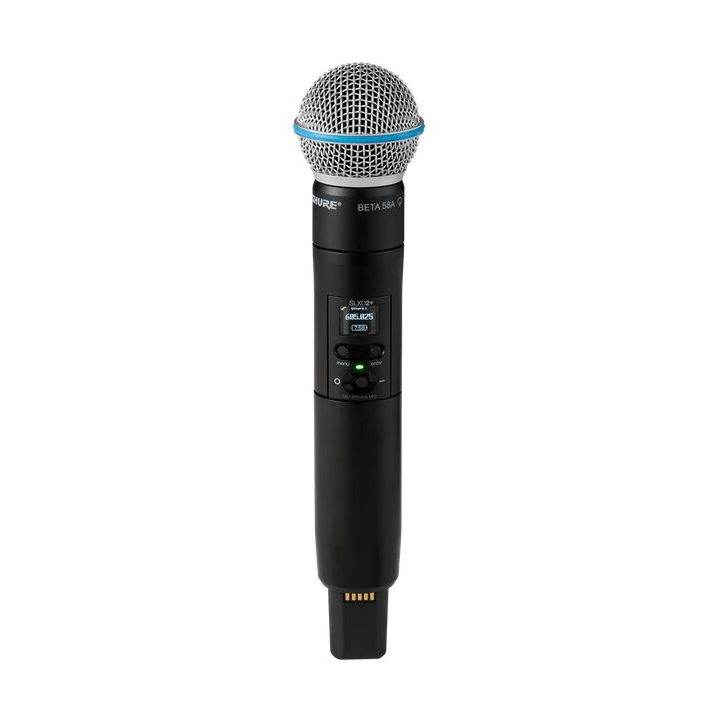 Shure SLXD2+/B58 -G65 - handheld transmitter with an Beta® 58A capsule (470–606 MHz)