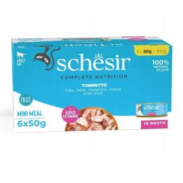 SCHESIR in broth Tuna - wet cat food - 6 x 50 g