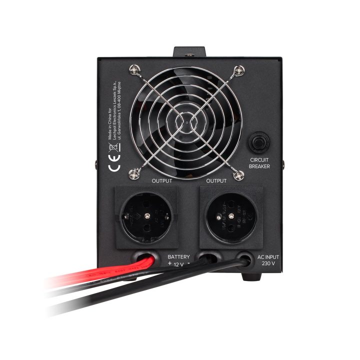 Rebel POWER-500 emergency power supply – a pure sine wave inverter with a 12V charging function 230V 500VA/300W