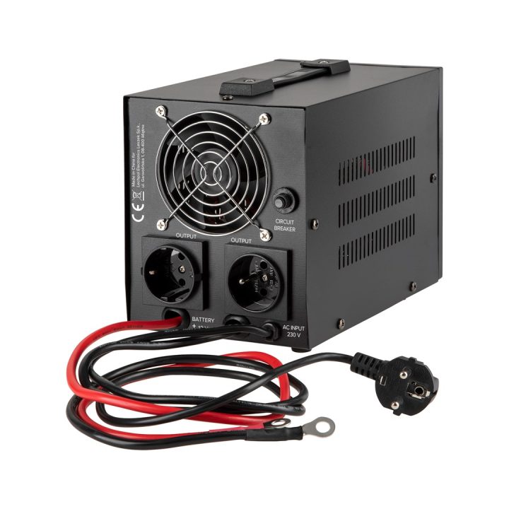 Rebel POWER-500 emergency power supply – a pure sine wave inverter with a 12V charging function 230V 500VA/300W