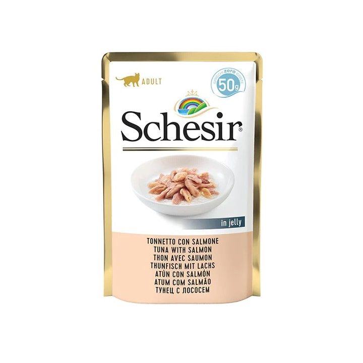 SCHESIR in jelly Tuna with salmon - wet cat food - 50 g