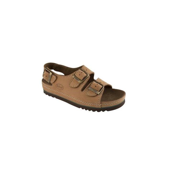 Scholl Air Bag Back Strap Comfortable Sandals Brown 36