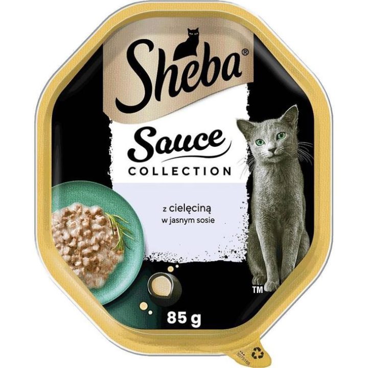 SHEBA Sauce collection Veal in light sauce – wet cat food – 85g