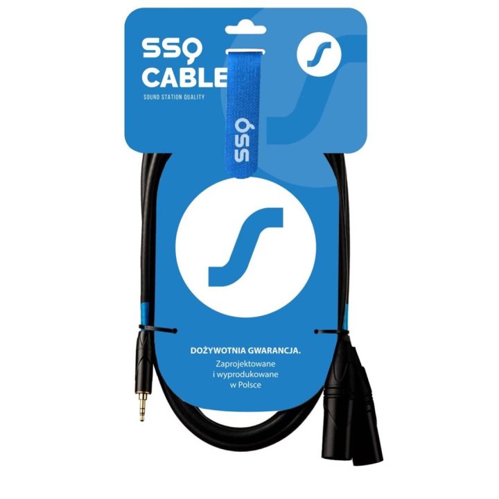 SSQ MIXLR3 - Cable Jack Stereo 3 5 mm - 2x XLR 3 m