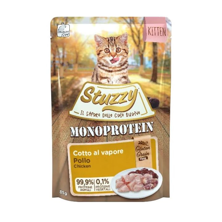 STUZZY Monoprotein Kitten Chicken - wet food for kittens - 85g