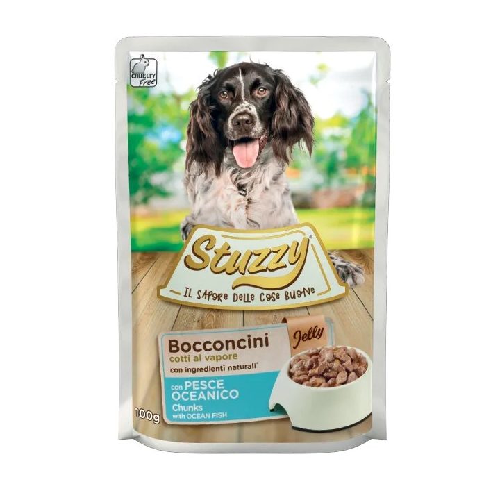 STUZZY Sea fish in jelly - wet dog food - 100g