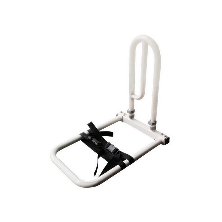 Height-adjustable bed rail making it easier to stand up