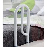 Height-adjustable bed rail making it easier to stand up