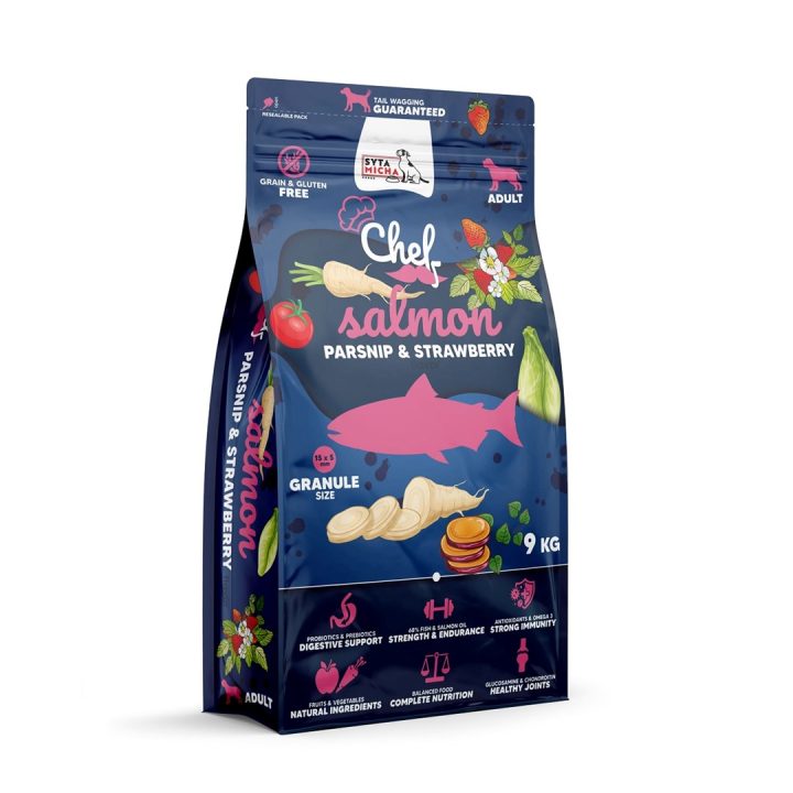 SYTA MICHA Chef Salmon parsnip and strawberry - dry dog food - 9kg