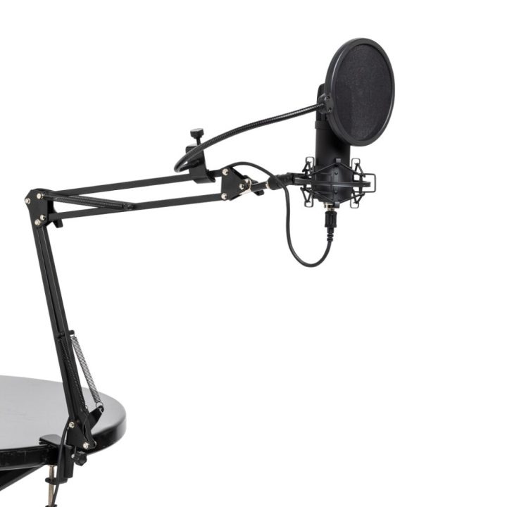 STAGG SUM45 Set - USB microphone set with microphone stand shock mount pop filter and USB cable