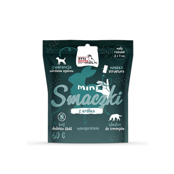 SYTA MICHA Mini treats with rabbit - treat for dogs - 60 g