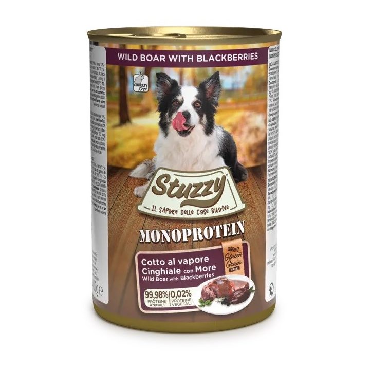 STUZZY Monoprotein Wild Boar - wet dog food - 400 g
