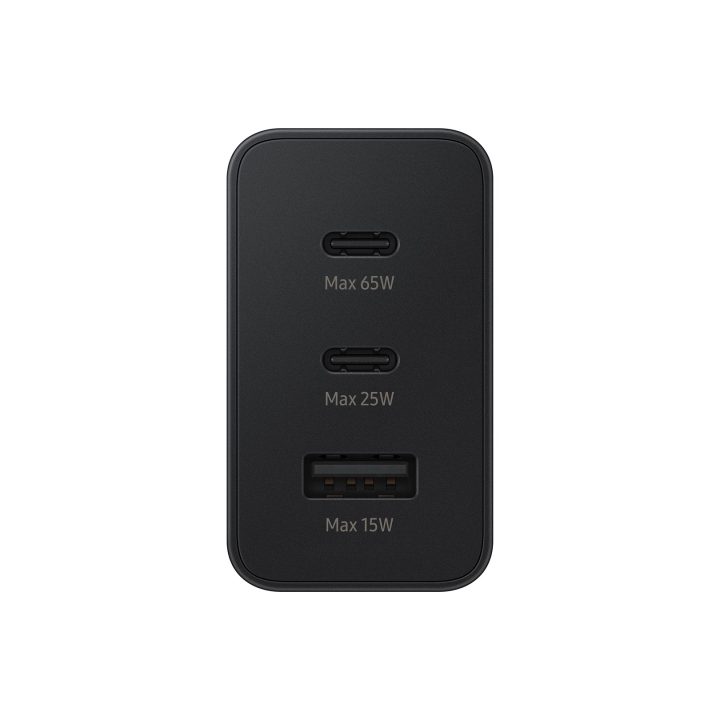 Power charger SAMSUNG Trio EP-T6530 65W PD 1x USB-A 2x USB-C (EP-T6530NBEGEU) Black
