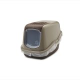 SAVIC Nestor warm gray-chocolate brown - covered cat litter box - 56x39x38.5 cm - 1 pc.